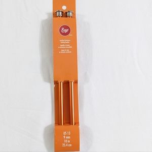 Boye 10 in Anodized Aluminum Knitting Needles, Size US 13,9 mm, New With Tag